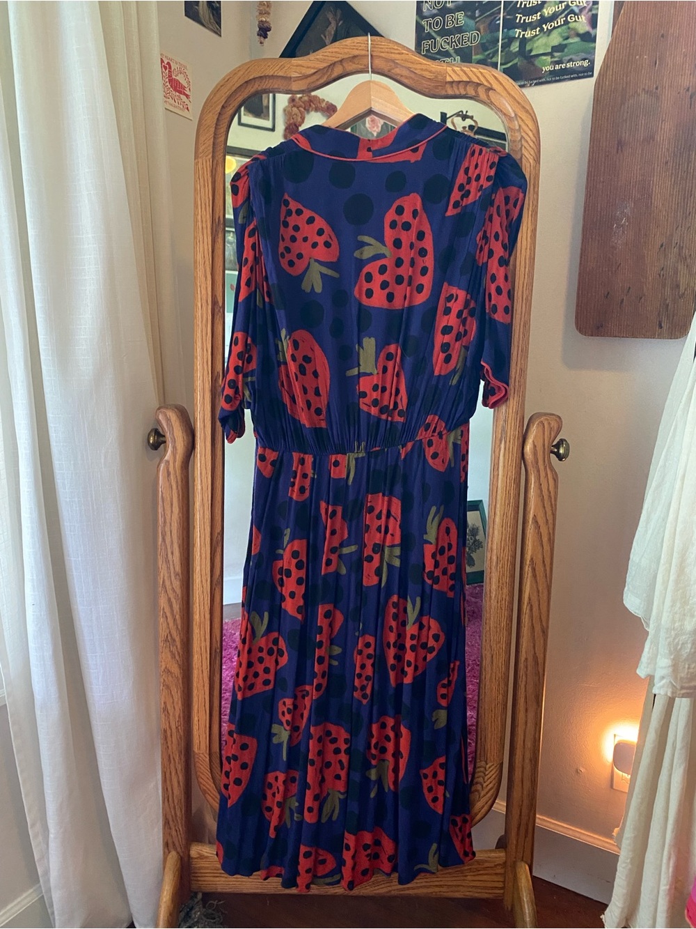 Farm Rio Heartberry Maxi Dress in Sz M - Picture 3 of 5